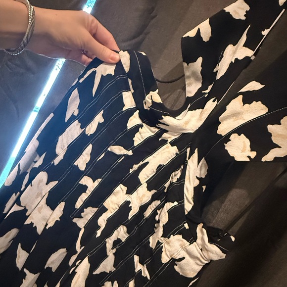 Proenza Schouler Black and Cream Backless Dress size 8 - Picture 4 of 7